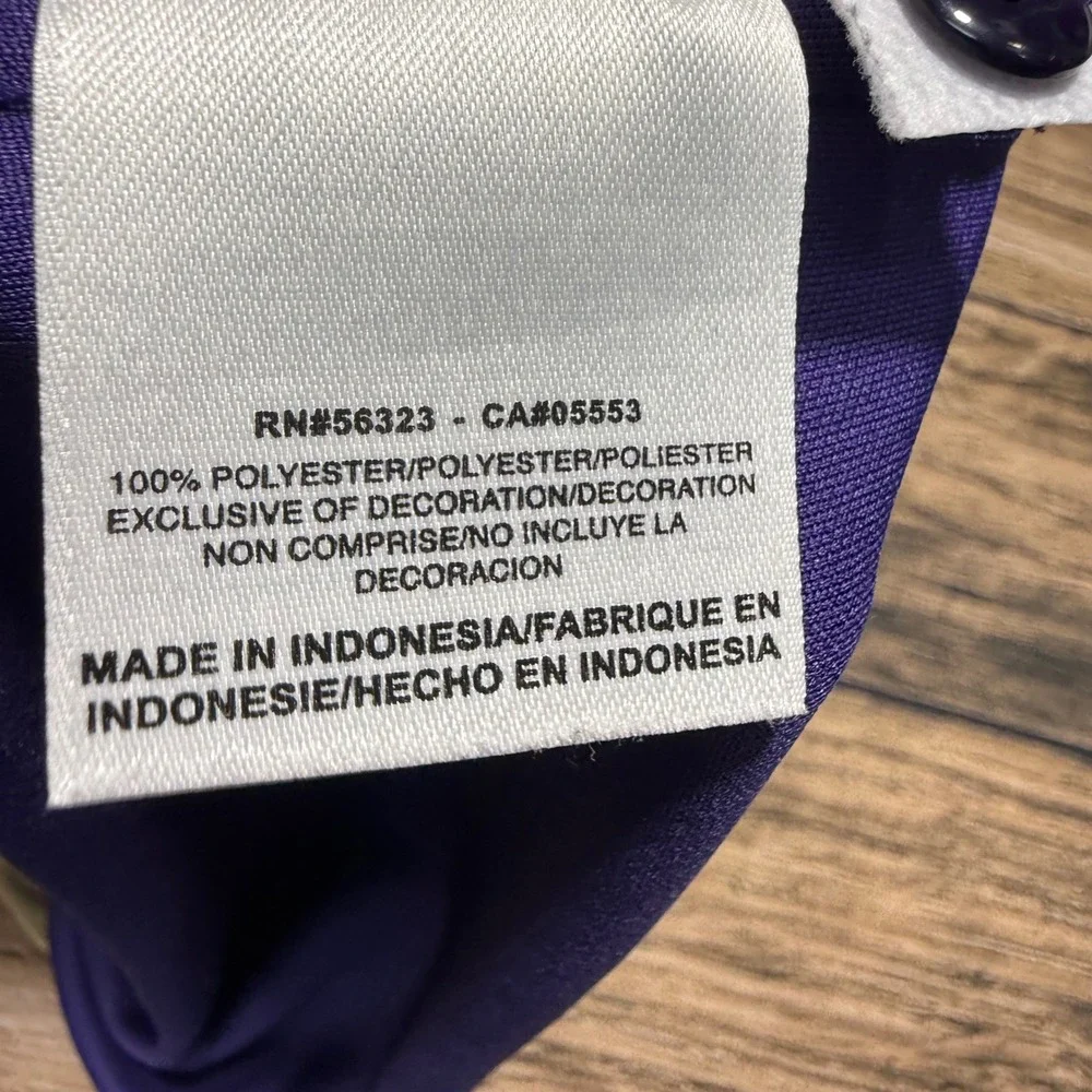 Nike Polo Shirt Mens XL Purple Washington Huskies Dri-FIT Golf 25840X-WH1